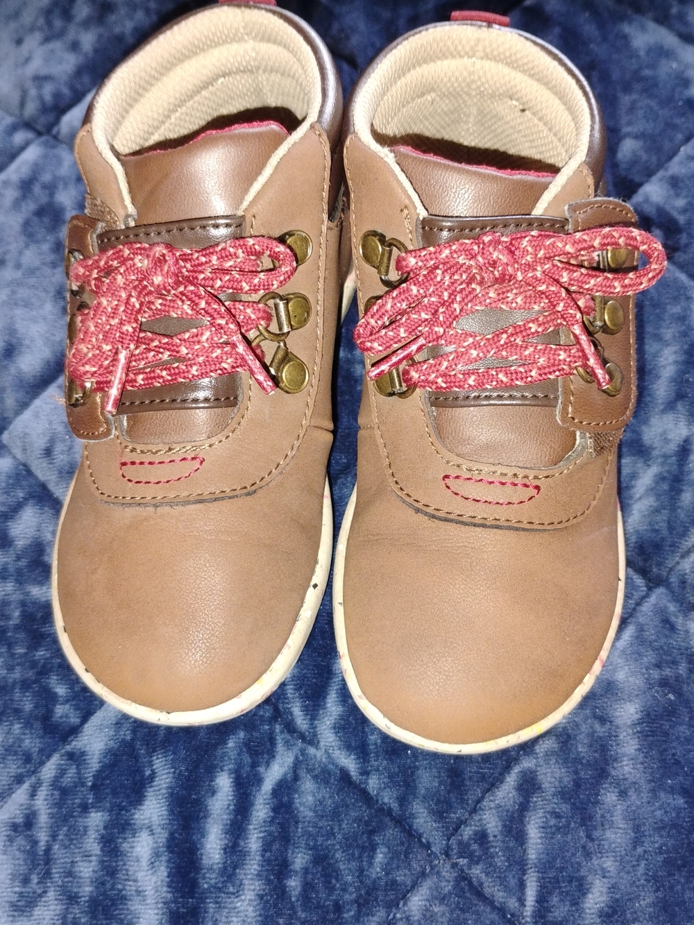 Merrell Brown Kids Boots with Pink Laces